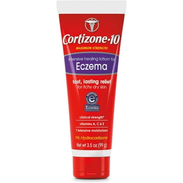 Cortizone 10 Maximum Strength Intensive Healing Lotion for Eczema, 1% Hydrocortisone, 3.5 oz.