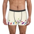 thumbnail image 1 of Pofeuu Pikmin Pattern Men's Boxer Briefs with Elastic Waistband and 3D Space Capsule Design, Soft and Breathable Underwear for Comfort and Style-Small, 1 of 5