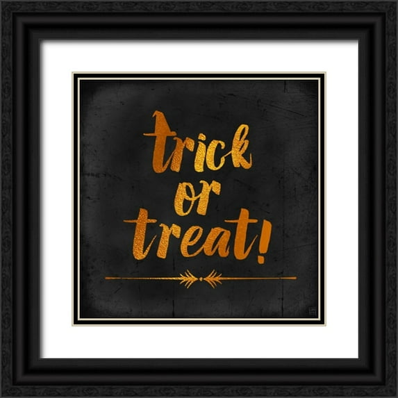 Perrenoud, Aubree 15x15 Black Ornate Wood Framed with Double Matting Museum Art Print Titled - Trick or Treat