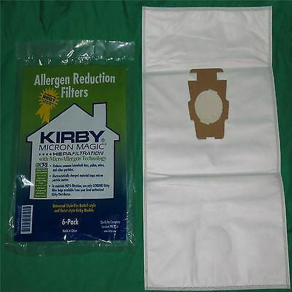 Genuine Kirby Style F or G Vacuum Bags Micron Magic Sentria Vac Cloth HEPA Type [12 Cloth HEPA Bags]