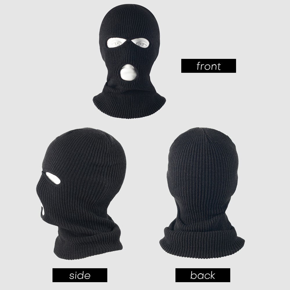 Thermal Windproof Face Mask 3 Hole Winter Cycling Ski Neck Warmer