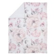 Lambs & Ivy Floral Blanket & White Plush Bunny Stuffed Animal Toy Baby ...