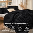 thumbnail image 4 of Juego de edredón Bedsure King, 305 x 249 cm, bordado bohemio negro, 4 of 8
