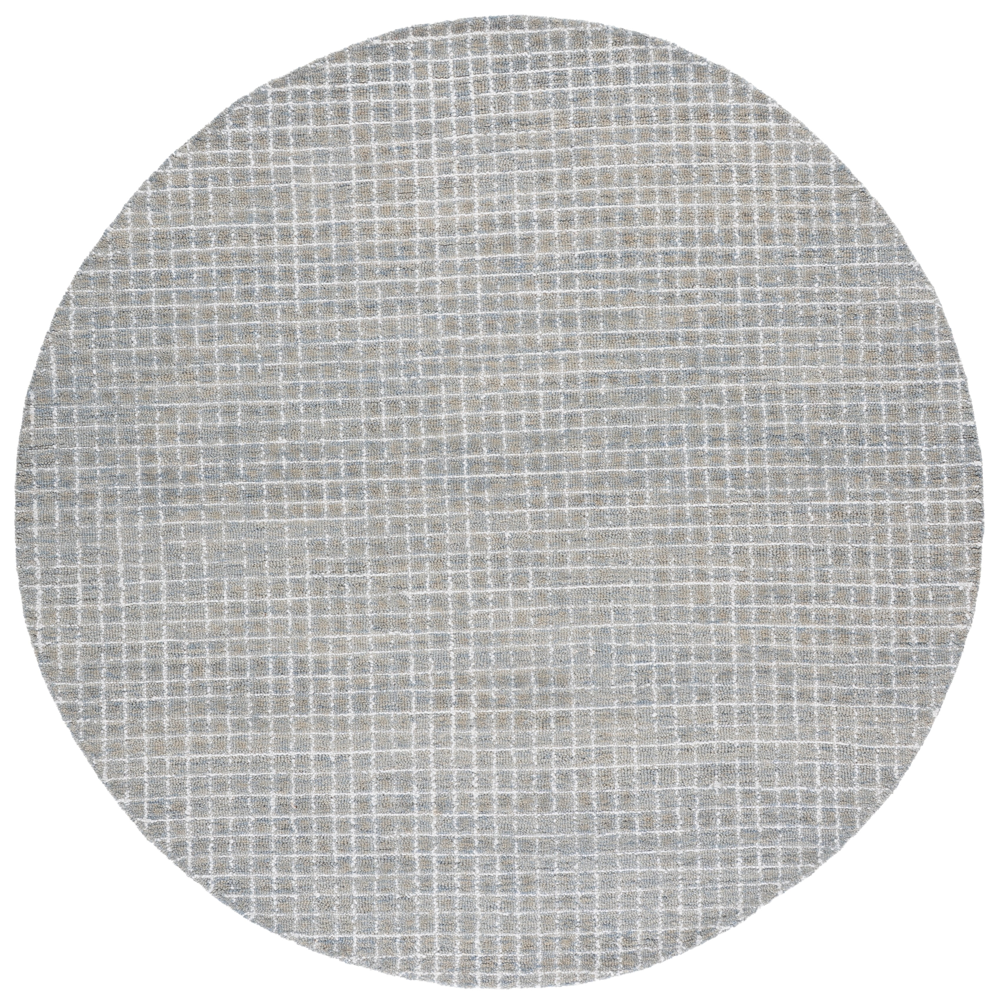 SAFAVIEH Abstract Careen Geometric Area Rug, Ivory/Sage, 6' x 6' Round