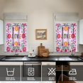 thumbnail image 4 of Kitchen Curtains 36 Inch Short - 3 Panel Set, Rod Pocket Window Curtain, Boho Floral Tribal Style, 100% Polyester for Farmhouse, Kitchen, Cafe, Bedroom, Easy Wash, 4 of 6