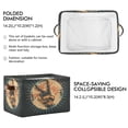 thumbnail image 2 of Love and Peace Sign Storage Bins with Handle Fabric Organizer Basket Foldable Box 1 Pack 14.2x10.2x8.3, 2 of 8