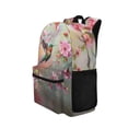 thumbnail image 2 of Psesaysky Hummingbird Pink Floral Trippy Mushroom Backpack Kids School Bag, Cartoon Butterfly Snail BookBags 4 Pcs Lunch Box Water Bottle Carrier Bag, Starry Girls Boys Large Capacity Rucksack, 2 of 7
