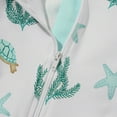 thumbnail image 6 of OBEEII Long Sleeve Swimsuits for Baby Boys One Piece Zip Up Bathing Suits UPF 50+ Beach Swimwear with Sun Hat, 6 of 9