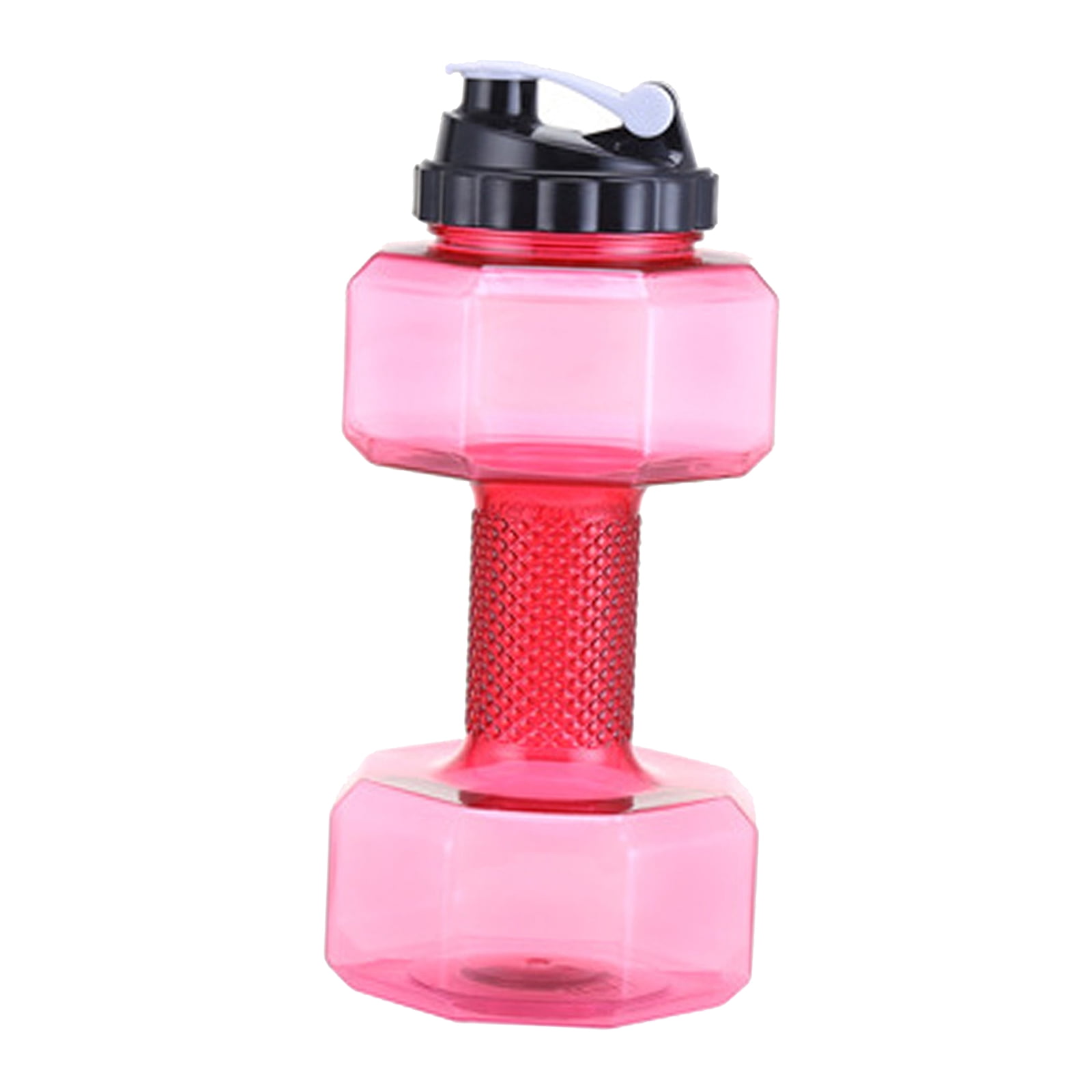 Fitness Dumbbells Weight Strong Water Drinks Bottle 2200ml Red