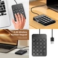 thumbnail image 2 of Corded 19 Key Corded Mechanical Numeric Keypad USB External Keyboard Notebook, 2 of 11