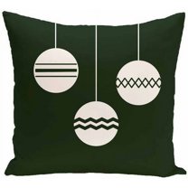 Simply Daisy Holiday Print Decorative Pillow, 16" x 16"