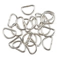 thumbnail image 2 of jifeng 4x100 Pieces Alloy DIY D Rings for Webbing Strapping 10x6x1.5mm White 4 Pcs, 2 of 9