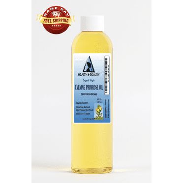 Evening primrose oil unrefined organic carrier cold pressed pure 8 oz