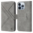 thumbnail image 2 of TECH CIRCLE Case Fit for Apple iPhone 13 Pro,Drop Protection PU Leather Wallet Case with RFID Blocking Card Holder Folio Flip Kickstand Magnetic Closure Phone Cover,Gray, 2 of 14