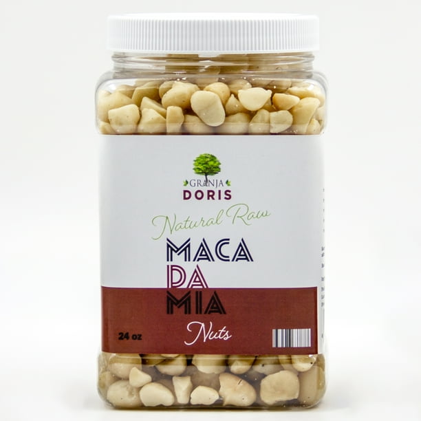 24 oz Natural Raw Macadamia Nuts Unsalted Pieces