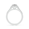 thumbnail image 2 of ANGARA Natural 1.05 Ct. Diamond Halo Engagement Ring in Sterling Silver for Women (Ring Size: 4), 2 of 10