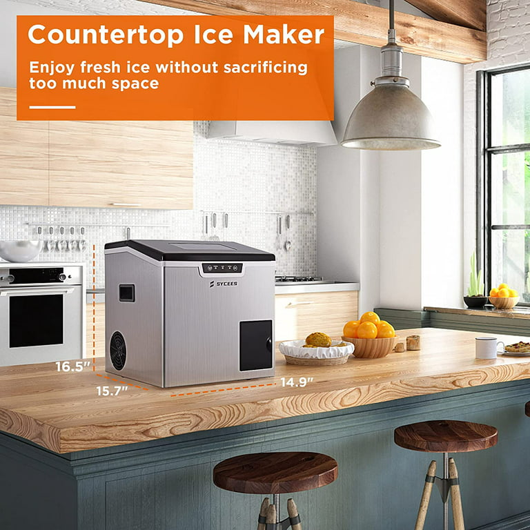 VIVOHOME 2 in 1 Countertop Ice Maker & Ice Shaver Machine, 33lbs/Day