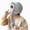 L101-Grey, variant on Kids Cat Ear Winter Trapper Hat, Fleece Lined Warm Earflap Hat with Pom Pom Strings, Soft Plush Windproof Cold Weather Beanie Cap for Boys Girls Toddlers(L101-Black,One Size)