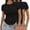 Black, variant on Womens Basic T Shirts,Slim Fitted Casual Basic Top Summer Crop Tops Athletic Yoga Running T-Shirts Cute Tight Basic Tops Tee Basic Tee Tops Tight Shirts H M