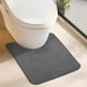 thumbnail image 1 of Alfombra de baño Bosap en forma de U, 20 x 24 cm, gris oscuro, 1 of 6