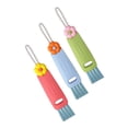thumbnail image 4 of FONDOTIN 3Pcs Multifunctional Crevice Cleaning Brush Assorted Color Pp for Cleaning Gaps Travel, 4 of 7