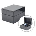 thumbnail image 3 of Caja de reloj con ranura única de fibra de carbono de anillos de Zulema ver vitrina, 3 of 8