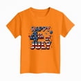thumbnail image 4 of kpoplk Girls Patriotic Kids Tops Independence Day Tshirts American Flag Graphic Tee Short Sleeve Shirt(Orange,5-6 Y), 4 of 4