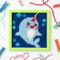 thumbnail image 6 of Colorbok Sew Cute! Needlepoint Kit-Narwhal, 6 of 9