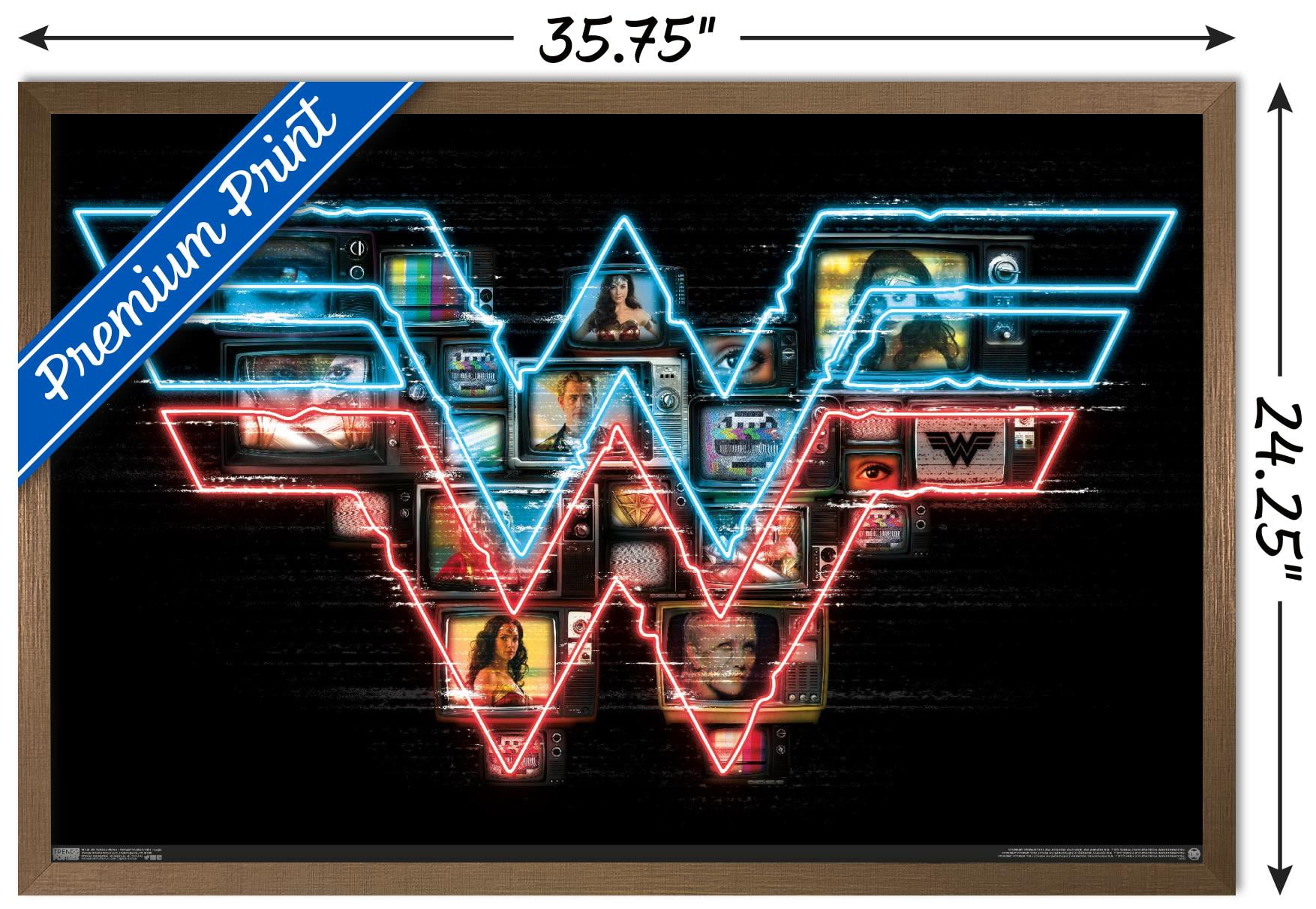 DC Comics Movie - Wonder Woman 1984 - Logo Wall Poster, 22.375" x 34", Framed