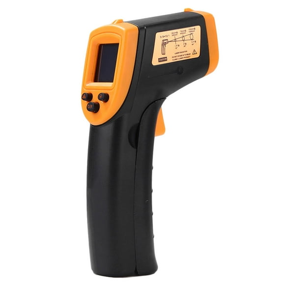 1Pc High Precision Infrared Thermometer Handheld Infrared Thermometer Temperature Measuring Device No Battery(Orange)
