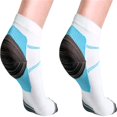 thumbnail image 3 of Compression Running Socks for Men & Women - Best Low Cut No Show Athletic Socks for Stamina Circulation & Recovery - Ultra Durable Ankle Socks for Runners, Plantar Fasciitis, Endurance & Cycling, 3 of 7