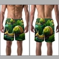 thumbnail image 3 of luoweisi Men's Beach Shorts Quick Dry Swim Trunks with Mesh Lining Snails L, 3 of 5