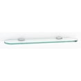 thumbnail image 4 of Alno A6650-18-SN Royale 18 Inch Glass Shelf with Brackets Satin Nickel, 4 of 5