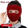 thumbnail image 2 of HOMEIORA 1pc Winter Windproof Anti -Dust Cycling Full Face Mask, Ski Breathable Masks, for Skiing, Outdoor Cycling (Burgundy), 2 of 9
