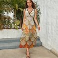 thumbnail image 5 of Mermaid Fish Scales Sleeveless Dress Woman Fashion Long Dresses Women's Summer Suit Dress 2025, 5 of 7