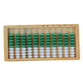 thumbnail image 4 of estándar-8,15 pulgadas-calcudora profesion columnas (herramienta de aprendizaje y educativo) para 6 7 Madera verde CUTICAT Juguetes aritméticos de ábaco, 4 of 7