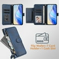 thumbnail image 6 of for Samsung Galaxy M42 Phone Case Wallet Protective Case leather Cover with magnetic closed credit card slot shockproof protection phone case, 6 of 7