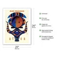 thumbnail image 2 of Africa - Air France - African Tribal Motif - Vintage Airline Travel Poster by Jaques Nathan-Garamond c.1960 - Fine Art Matte Paper Print (Unframed) 20x26in, 2 of 4