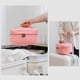thumbnail image 4 of Large Portable Makeup Bag with Toiletries Brushes Slots/Divider Retro Lightweight Toiletry Bag with Handle for Home Travel Trip, 4 of 5
