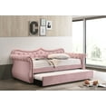 thumbnail image 3 of Acme Furniture ACME Adkins Daybed & Trundle, Pink Velvet, 3 of 4