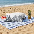 thumbnail image 5 of Outdoor Pillow Cover Pine Tree Set of 2 Waterproof Throw Pillowcases Forest White Black Decorative Patio Furniture Pillows for Couch Garden Indoor & Outdoor Use, 5 of 9