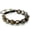 Brown, variant on Macrame Shamballa Wrapped Bracelet, Natural Gemstone Bracelets for Men Women- 10mm Zebra Jasper