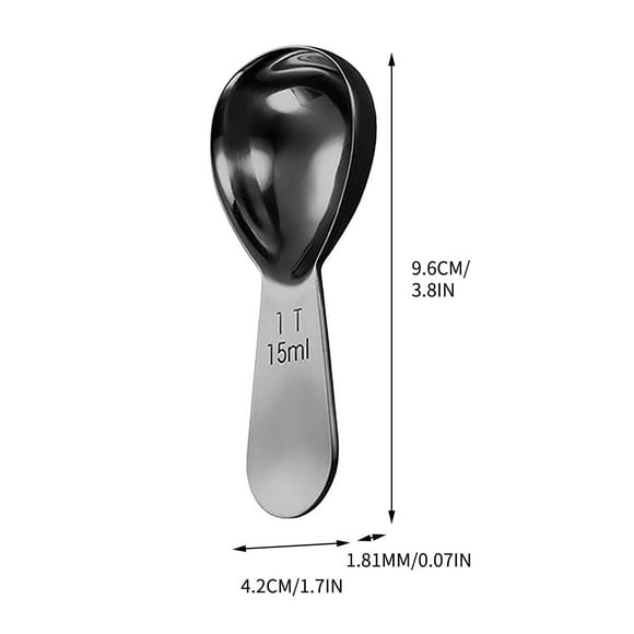 potrochi 15ml Coffee Scoop, Stainless Steel Tablespoon, Measure Spoon, Short Handle Tablespoon Measuring Spoons Ideal for Precise Coffee Brewing and Baking
