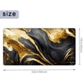 thumbnail image 2 of XXL Large Gaming Mouse Pad,Black Grey Gold Marble Texture Big Desk Pads PC Keyboard Waterproof and Non-Slip 31.4 x 15.7inches 3mm Thick Table Mat,Ideal Partner for Work & Laptop, 2 of 6