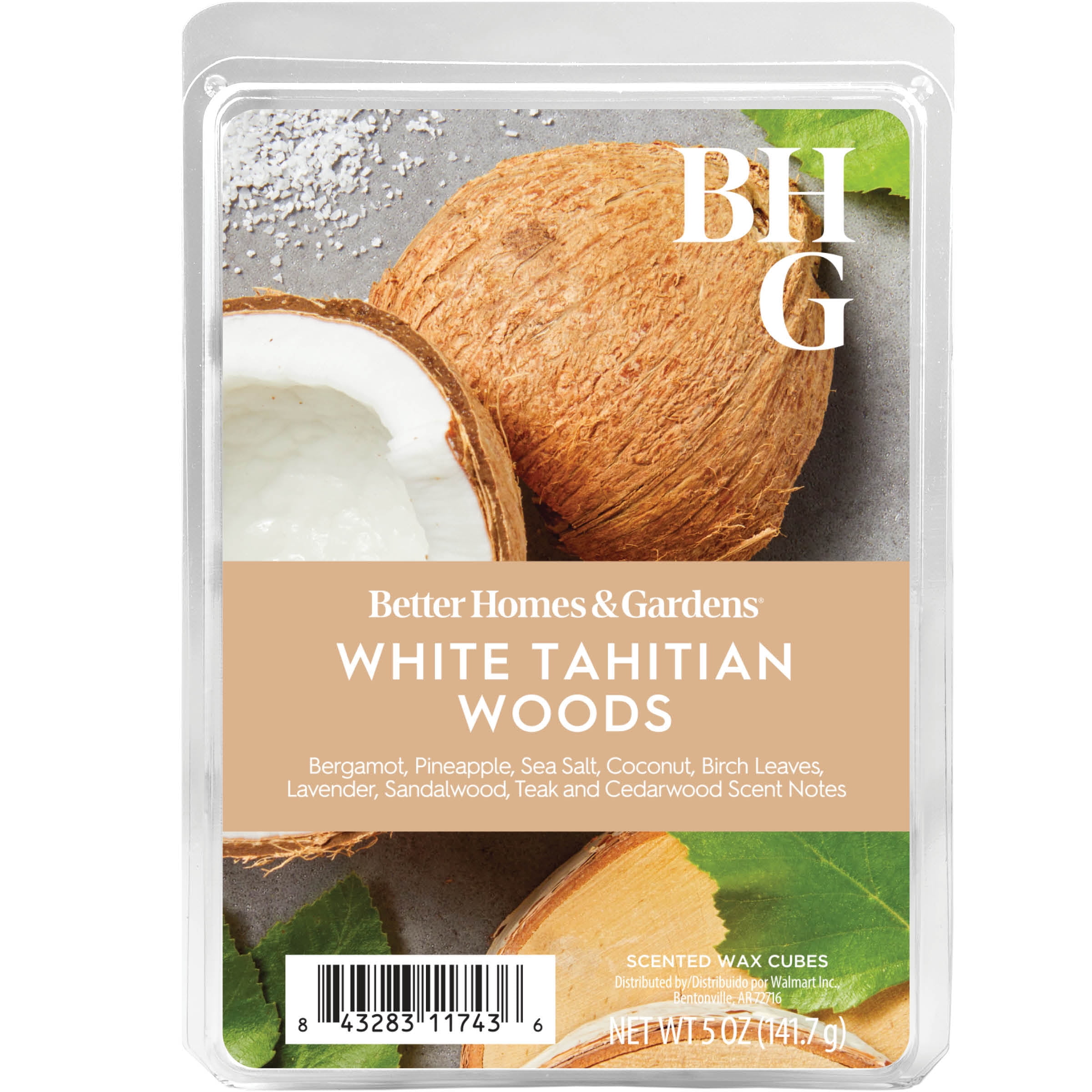 (10 pack) White Tahitian Woods Scented Wax Melts, Better Homes & Gardens, 5 oz