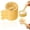 F, variant on Popsicle Mold Set - Flower Shape Silicone Ice Pop Maker - 3 Pcs Reusable DIY Frozen Treat Mold - with Sticks - BPA-Free Homemade Popsicle Tray