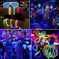 thumbnail image 4 of 458 Pcs Glow Party Supplies - Include Balloons, Banner, Glow Sticks, Tableware and Tablecloths for Neon Party Decorations, Serves 20, 4 of 8