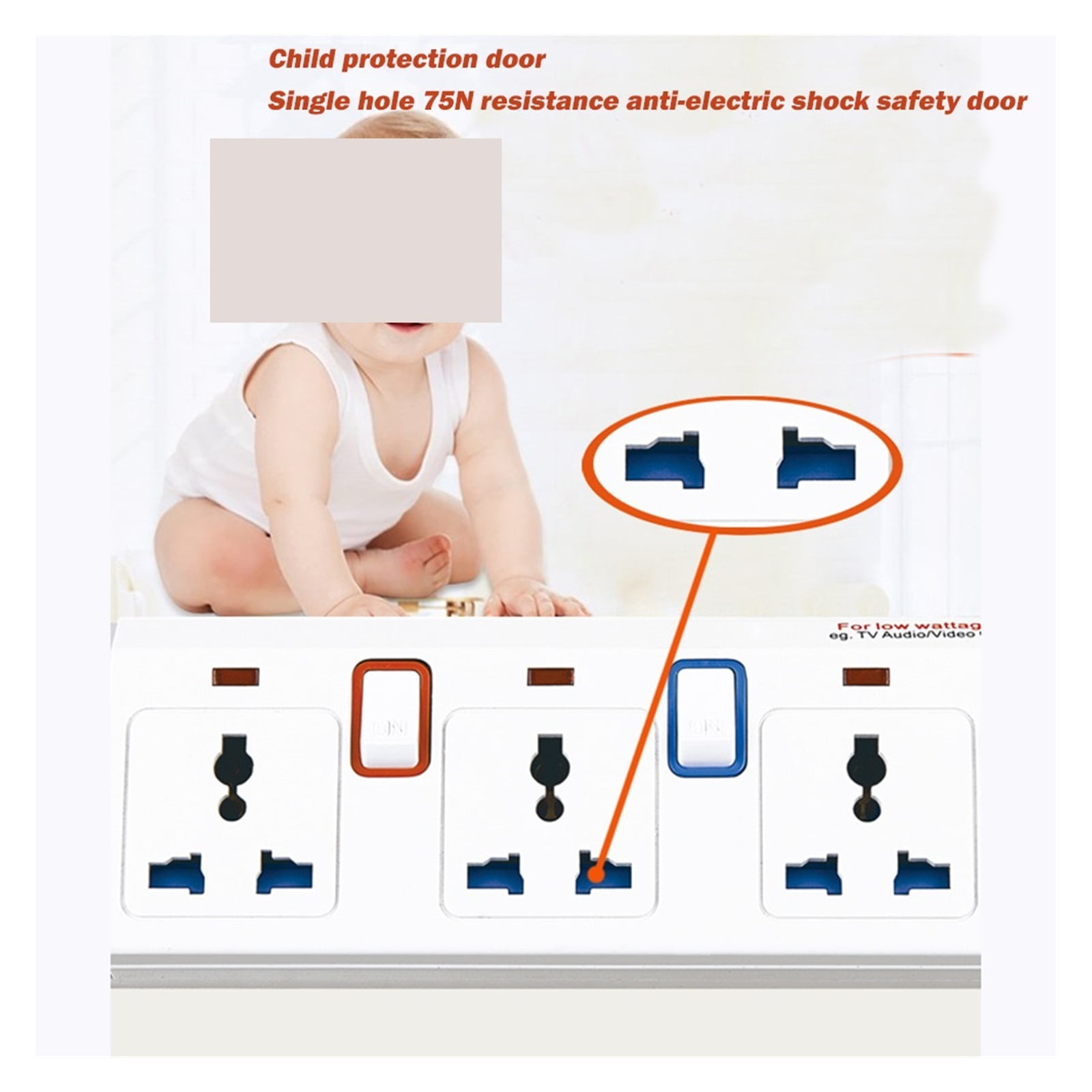 Power Strip Surge Protector 3/4/5/6 AC Universal Outlets Socket USB Individually/Overload Switch Extension Cord Home Office