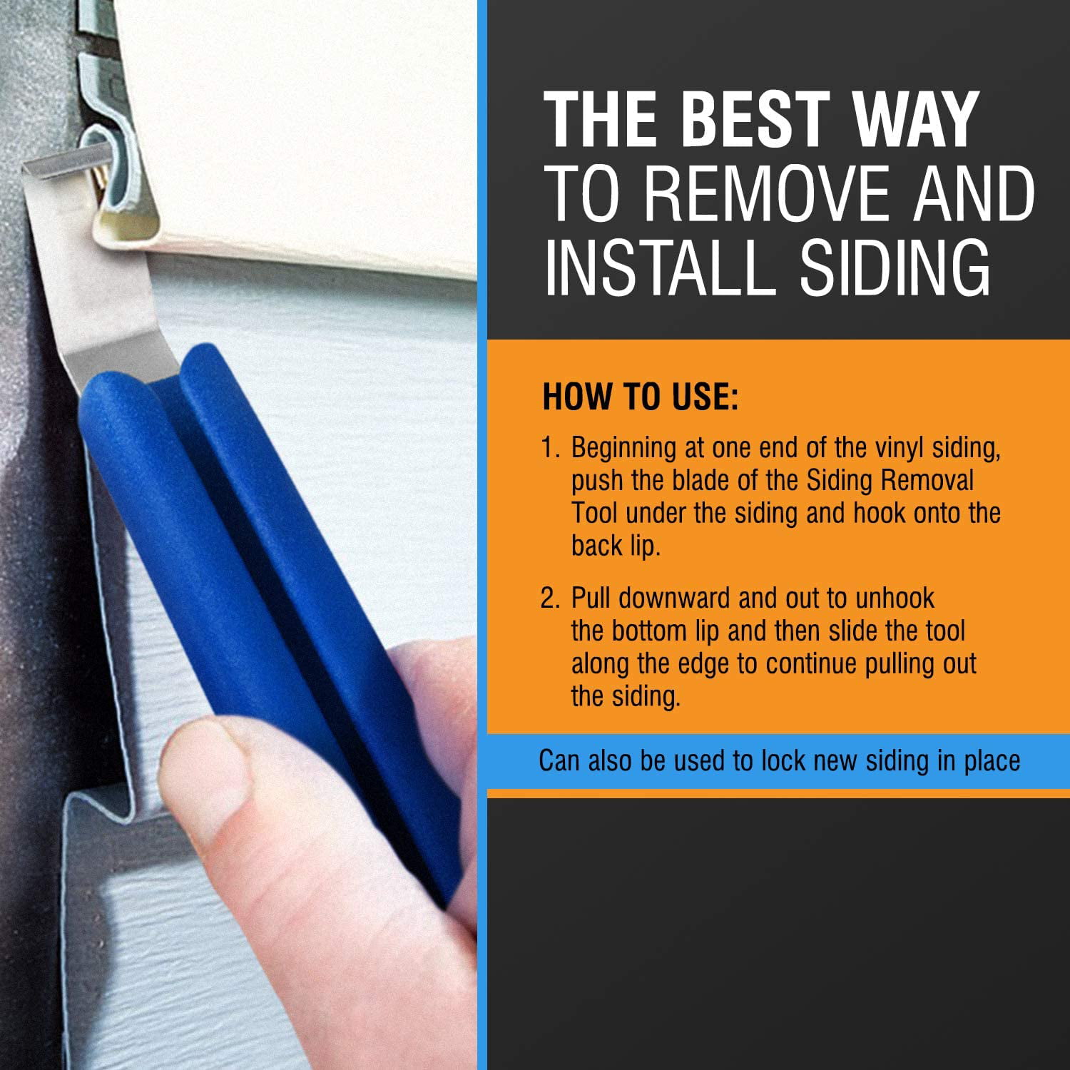 How To Remove Siding From The Bottom Impresa 2-Pack Vinyl Siding Removal Tool for Installation and Repair -  Walmart.com