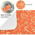thumbnail image 2 of SKYSONIC Cookies Orange Dish Drying Mat, Microfiber Absorbent Drying Mats for Kitchen Counter, Large Reversible Dishes Draining Pad, 18x24 Inch, 2 of 7